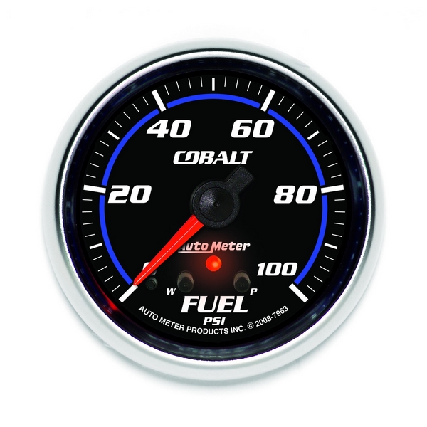 2-5/8" FUEL PRESSURE, 0-100 PSI, COBALT